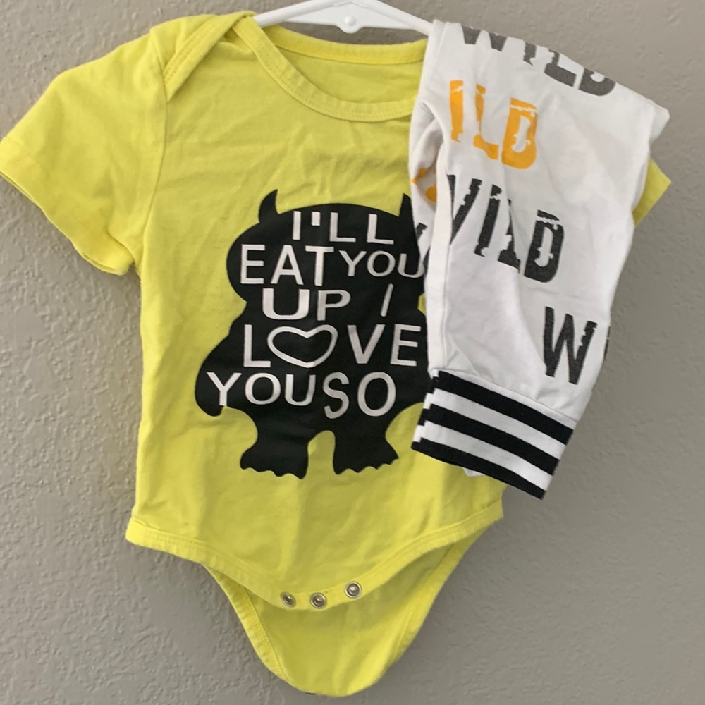 Where the wild things are! 2 piece outfit